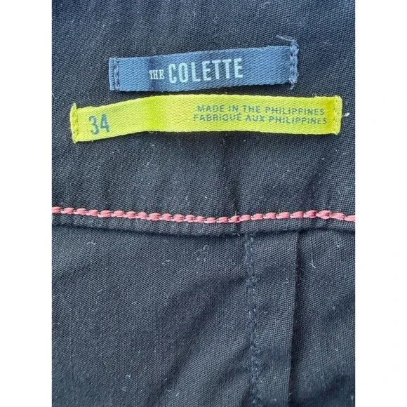 Maeve Pants Womens 34 Black Linen Blend The Colette High Rise Wide Leg Trousers - Picture 6 of 13